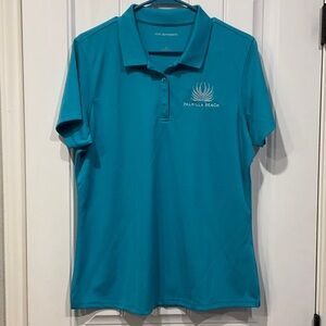 Port Authority Teal Polo with Palmilla Beach Embroidery